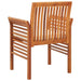Garden Dining Chair with Cushion Solid Acacia Wood Apkla