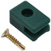 Garden Fence Wire Holder with Screw 100 Sets Green Oaapbi