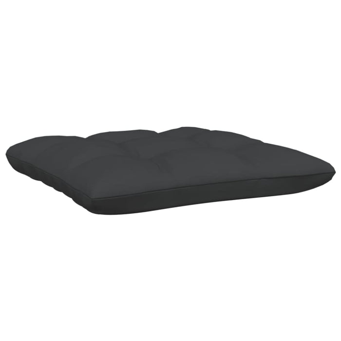 Garden Footstool with Anthracite Cushion Grey Solid