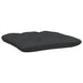 Garden Footstool with Anthracite Cushion Grey Solid