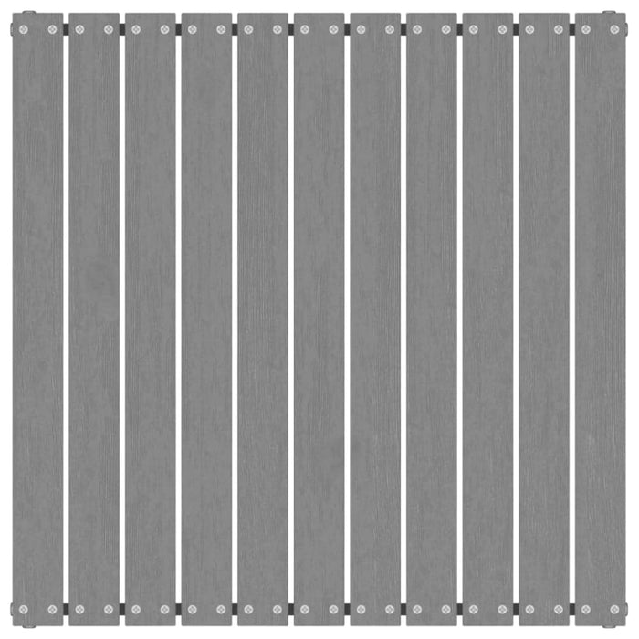 Garden Footstool with Cushion Grey Solid Pinewood Nbpixi