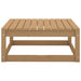 Garden Footstool with Cushion Honey Brown Solid Pinewood