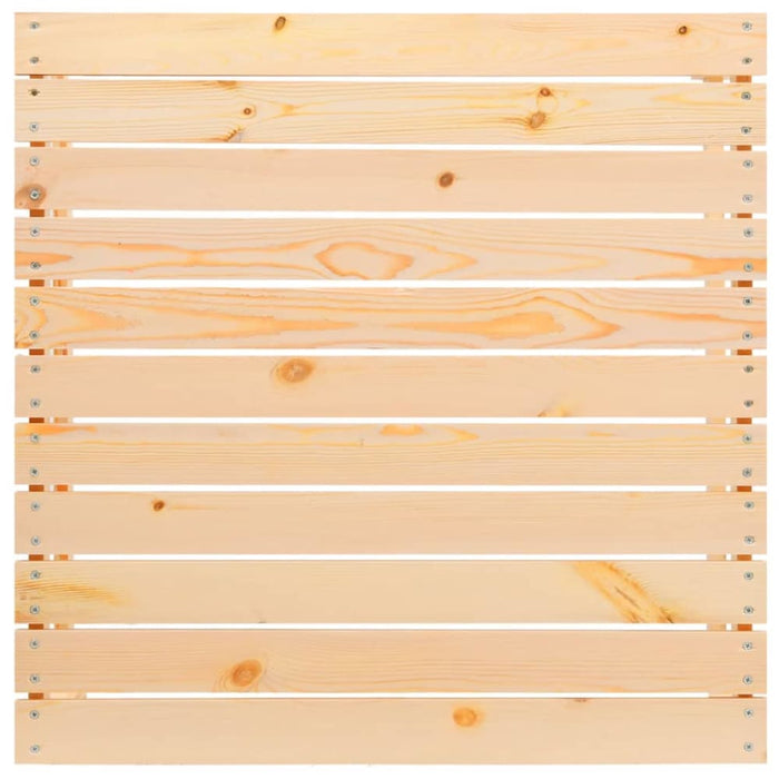 Garden Footstool with Cushion Solid Pinewood Nbixnn