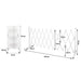 Garden Gate Security Pet Baby Fence Barrier Safety Aluminum