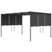 Garden Gazebo With Side Curtain 4x3x2.25 m Anthracite Aikkl