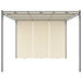 Garden Gazebo With Side Curtain 4x3x2.25 m Cream Aikka