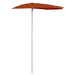 Garden Half Parasol With Pole 180x90 Cm Terracotta Toppla