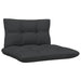 Garden Middle Sofa with Anthracite Cushions Grey Solid