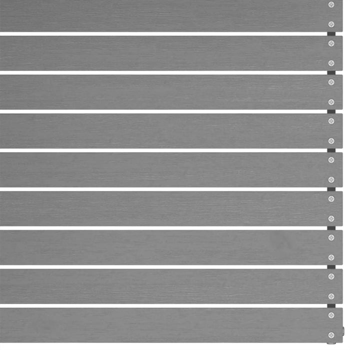 Garden Middle Sofa with Anthracite Cushions Grey Solid