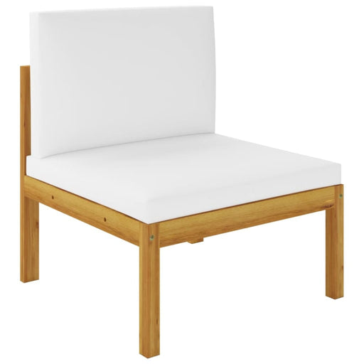 Garden Middle Sofa with Cushions Solid Acacia Wood Toxaxk