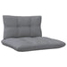 Garden Middle Sofa with Grey Cushions Solid Pinewood Nblltt