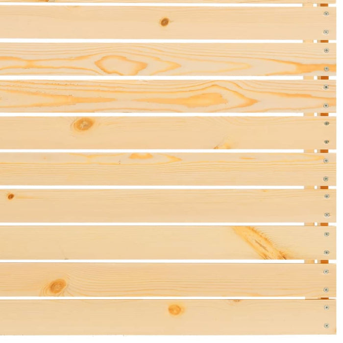 Garden Middle Sofa with Grey Cushions Solid Pinewood Nbpixb