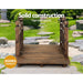 Garden Ornaments Wooden Rustic Bridge Decor Outdoor