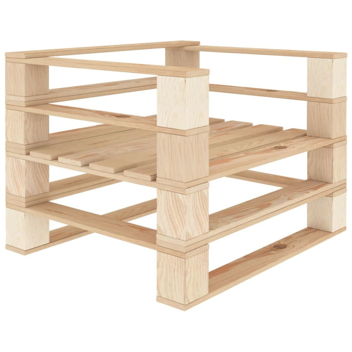 Garden Pallet Armchair Wood Aktxi