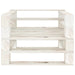 Garden Pallet Armchair Wood White Totplk