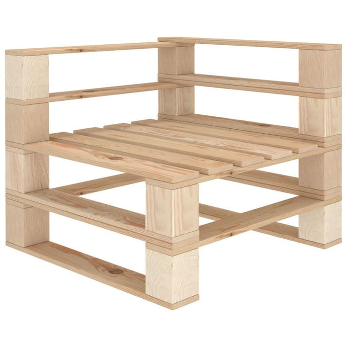 Garden Pallet Corner Sofa Wood Aktxn