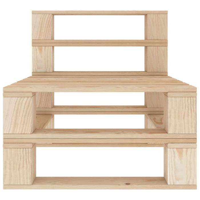 Garden Pallet Middle Sofa Wood Aktxk