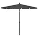 Garden Parasol With Pole 210x140 Cm Anthracite Toppap