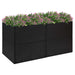 Garden Planter Black 157x80x80 Cm Poly Rattan Tokoia