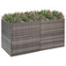 Garden Planter Grey 157x80x80 Cm Poly Rattan Tokoin