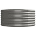 Garden Planter Powder-coated Steel 440x80x36 Cm Grey Tonkta