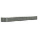 Garden Planter Powder-coated Steel 440x80x36 Cm Grey Tonkta