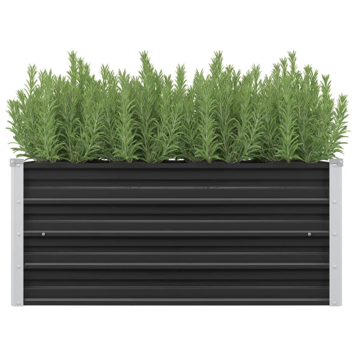 Garden Raised Bed Anthracite 100x40x45 Cm Galvanised Steel