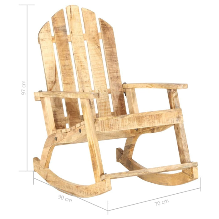 Garden Rocking Chair Solid Mango Wood Gl1795