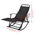 Garden Rocking Chair Steel and Textilene Black Axopn