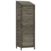 Garden Shed Anthracite 55x52x174.5 Cm Solid Wood Fir Opxonn
