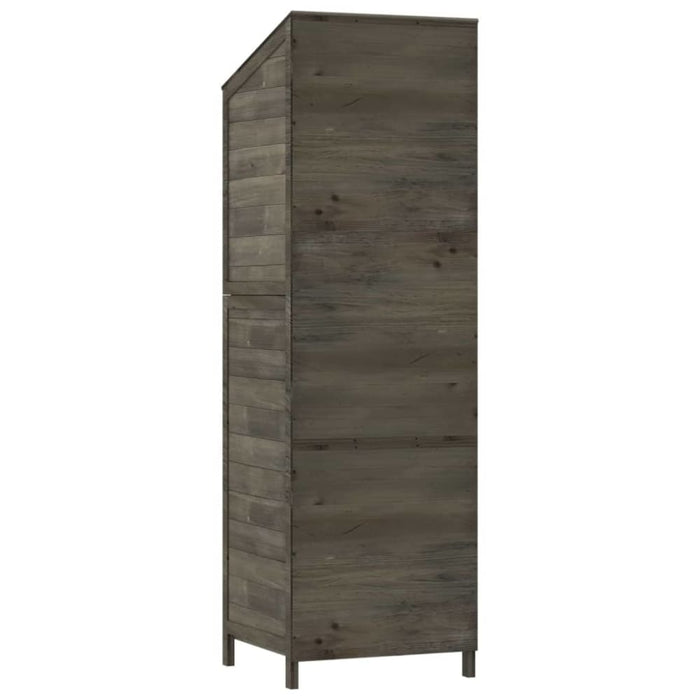 Garden Shed Anthracite 55x52x174.5 Cm Solid Wood Fir Opxonn