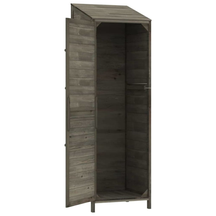 Garden Shed Anthracite 55x52x174.5 Cm Solid Wood Fir Opxonn