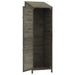 Garden Shed Anthracite 55x52x174.5 Cm Solid Wood Fir Opxonn