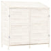 Garden Shed White 102x52x112 Cm Solid Wood Fir Opxont