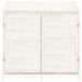 Garden Shed White 102x52x112 Cm Solid Wood Fir Opxont