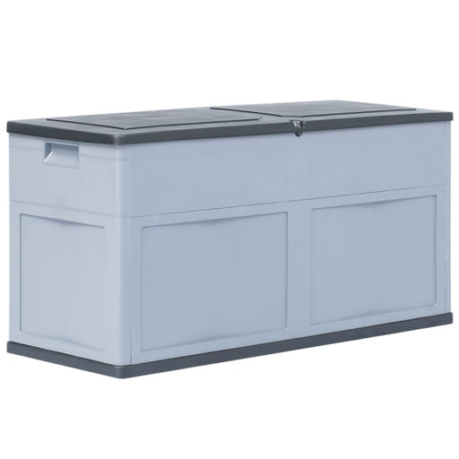Garden Storage Box 320 l Grey Black Aplnk