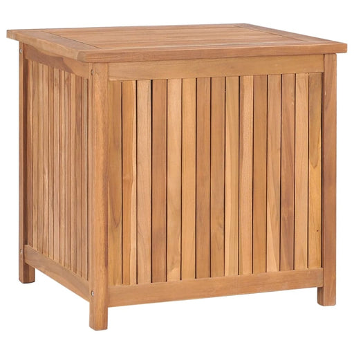 Garden Storage Box 60x50x58 Cm Solid Teak Wood Toptik