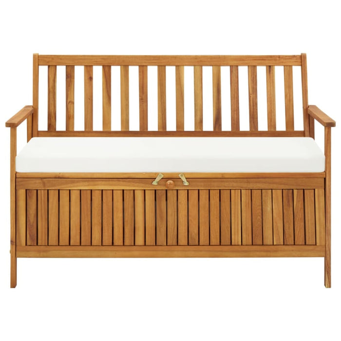 Garden Storage Bench Solid Acacia Wood Aaoxl