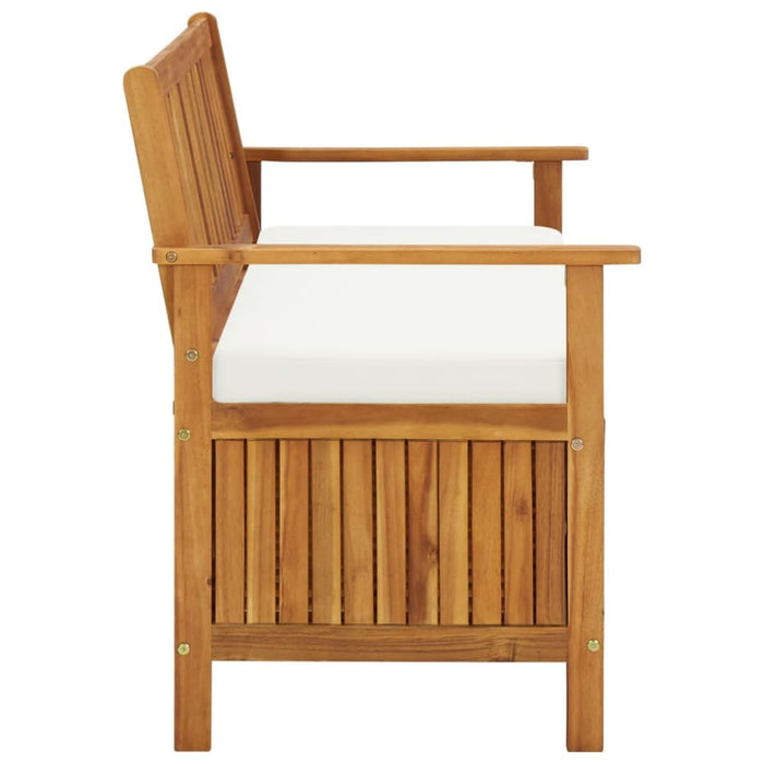 Garden Storage Bench Solid Acacia Wood Aaoxl