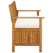 Garden Storage Bench Solid Acacia Wood Aaoxl