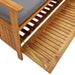 Garden Storage Bench Solid Acacia Wood Tobxil