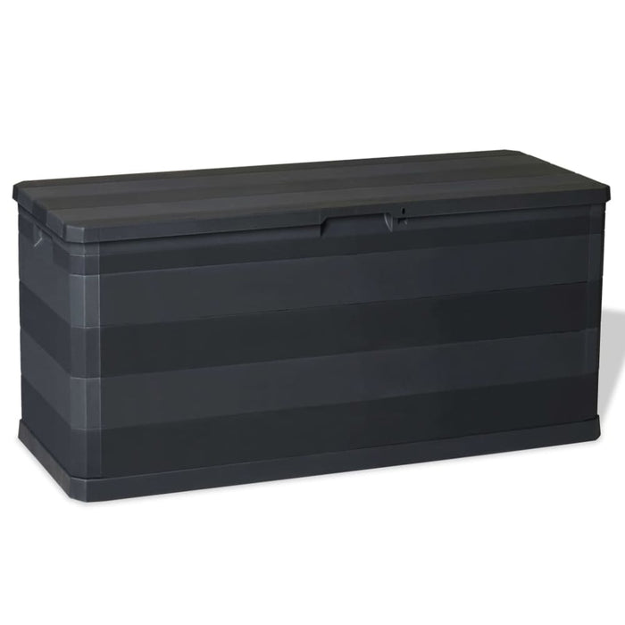 Garden Storage Box Black 117x45x56 Cm Atibn