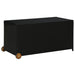Garden Storage Box Black 120x65x61 Cm Poly Rattan Tobbnk