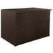 Garden Storage Box Brown 150x100x100 Cm Poly Rattan Aaxal