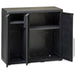 Garden Storage Cabinet with 2 Shelves Black Atiba