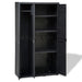Garden Storage Cabinet with 4 Shelves Black Atibb
