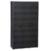 Garden Storage Cabinet with 4 Shelves Black Atibb