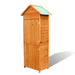 Garden Storage Cabinet Brown 79x49x190 Cm Aolpb