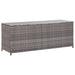 Garden Storage Box Grey 120x50x60 Cm Poly Rattan Alalb