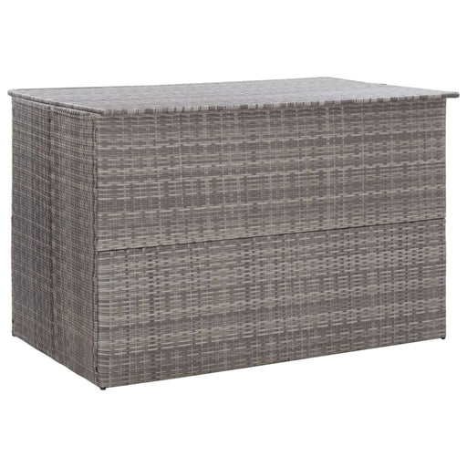 Garden Storage Box Grey 150x100x100 Cm Poly Rattan Alali